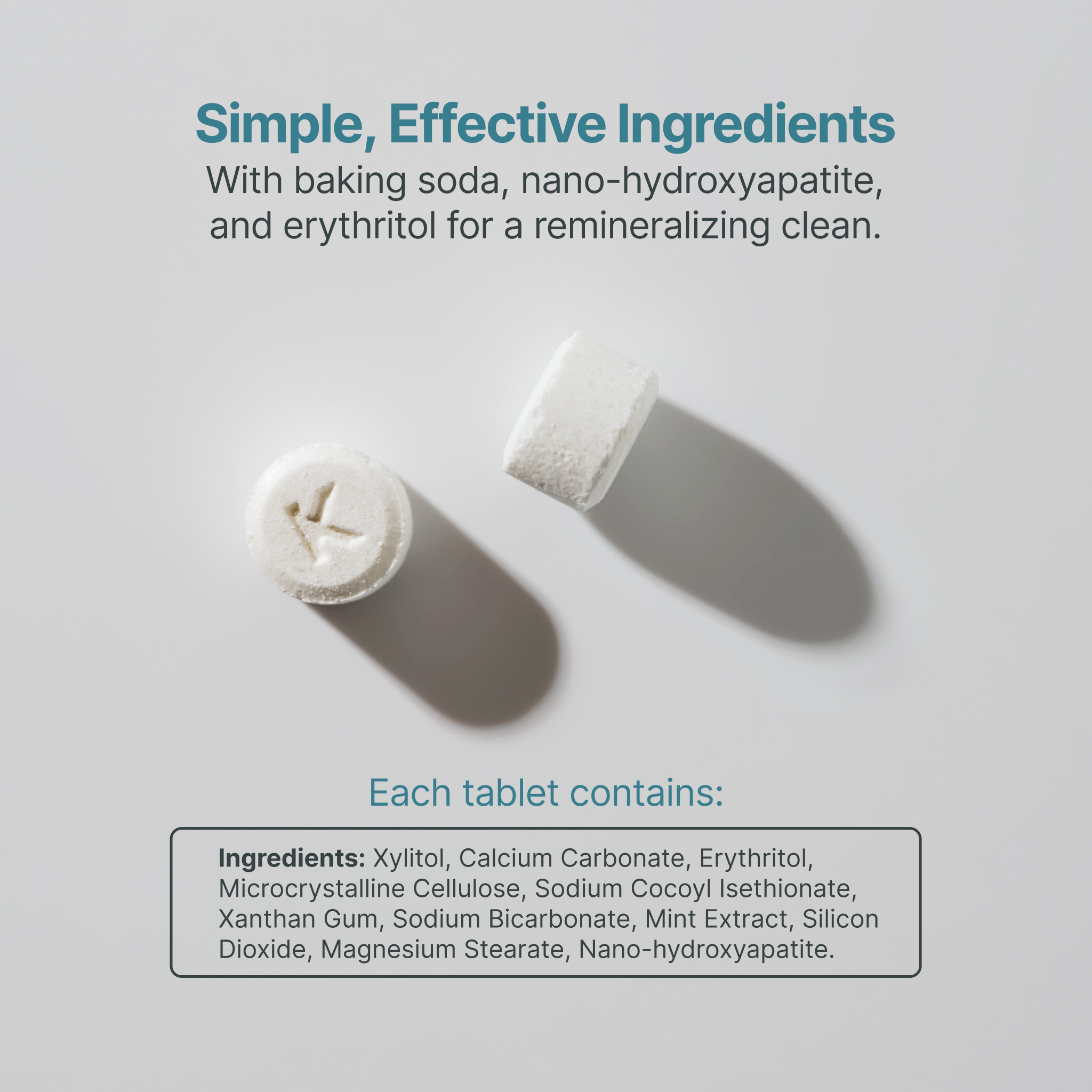 Clean Mint Toothpaste Tablet Refills - Fluoride Free - Kaylaan