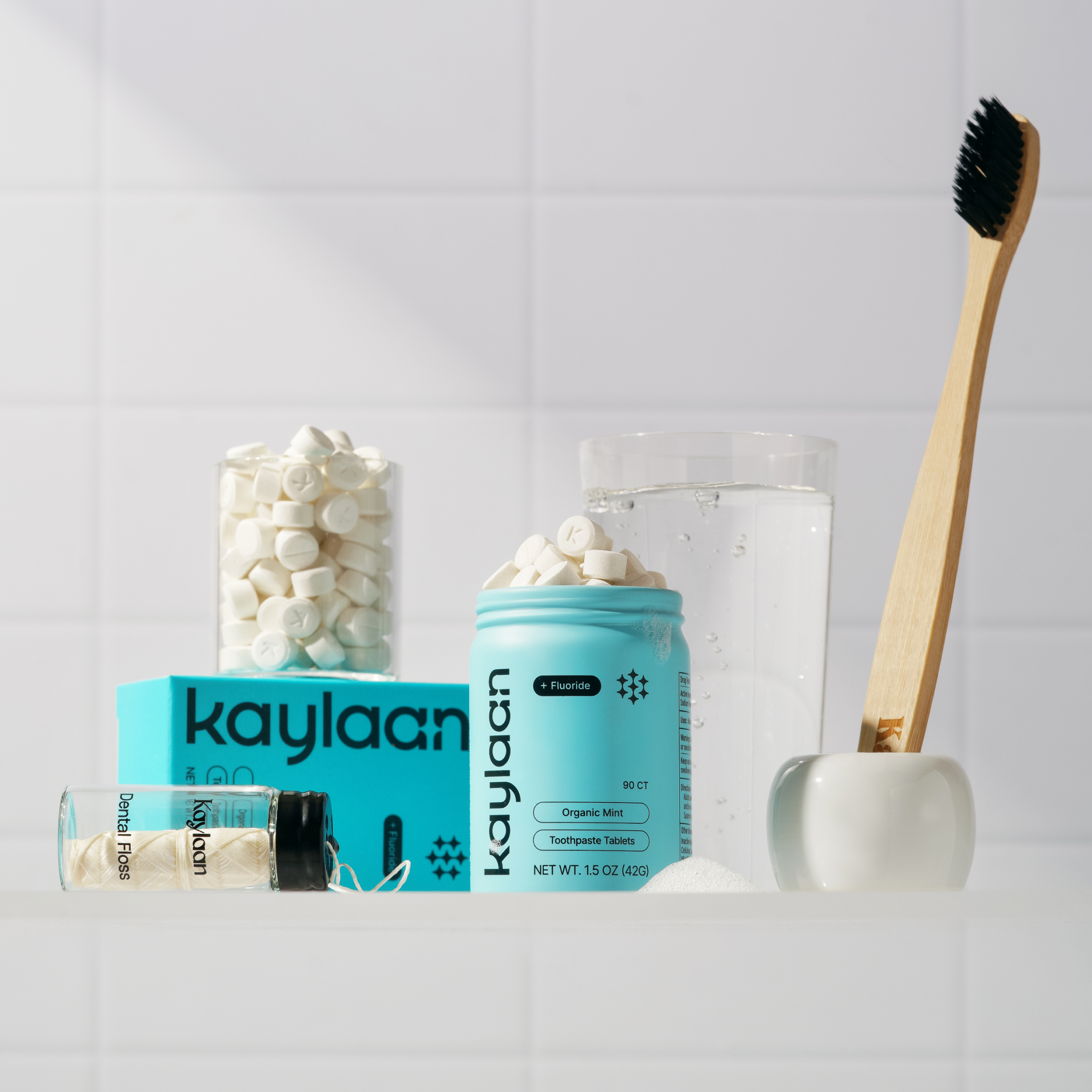 Fluoride Mint Daily Habit Kit | Zero-Waste Oral Care Set | Kaylaan