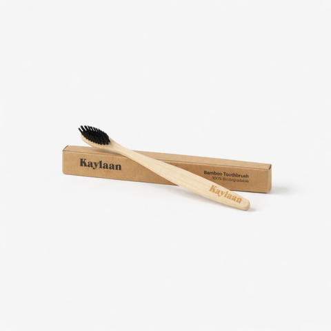 Organic Bamboo Toothbrush | Charcoal Bristles | Kaylaan – Kaylaan LLC