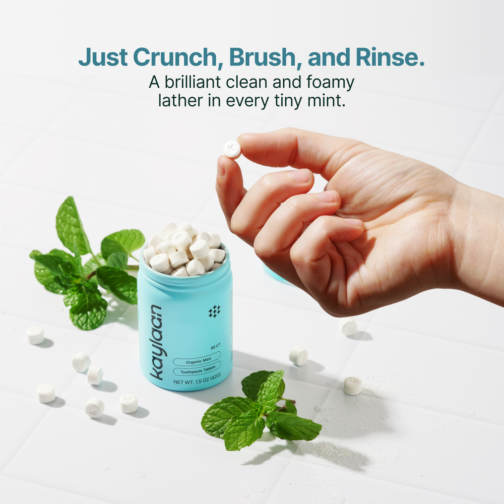 Clean Mint Toothpaste Tablet Refills - Fluoride Free - Kaylaan