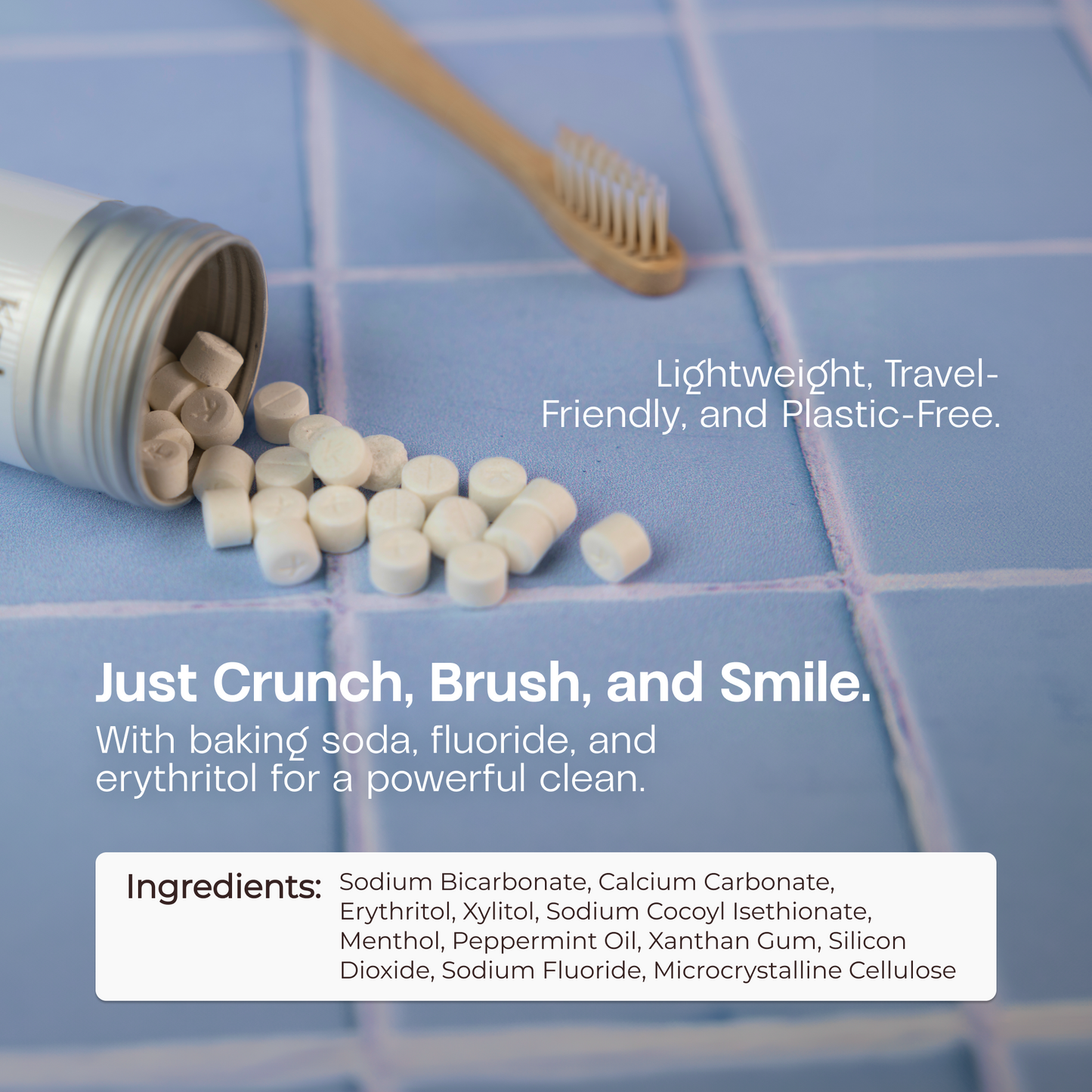 
                  
                    Non-Fluoride Mint Toothpaste Tablets
                  
                