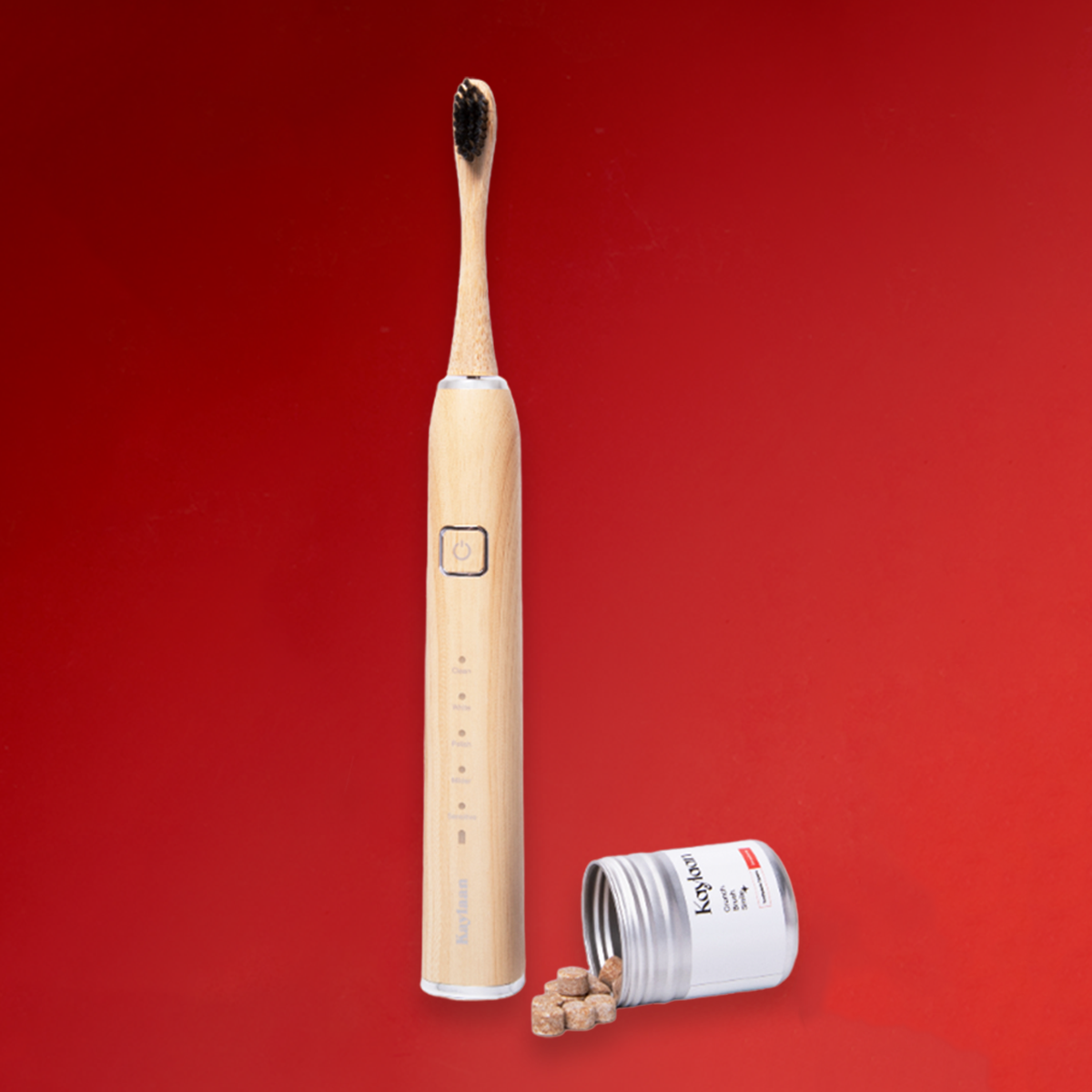 Bamboo Toothbrush + Toothpaste Tablets Tin
